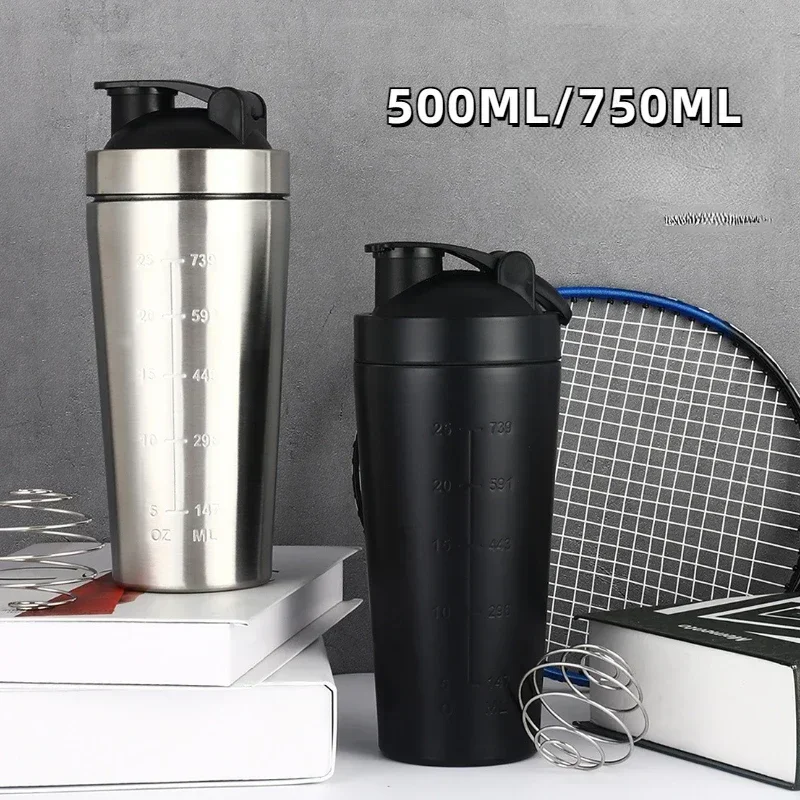 Nutrition In Fitness - Shaker per Proteine in Acciaio Inox,